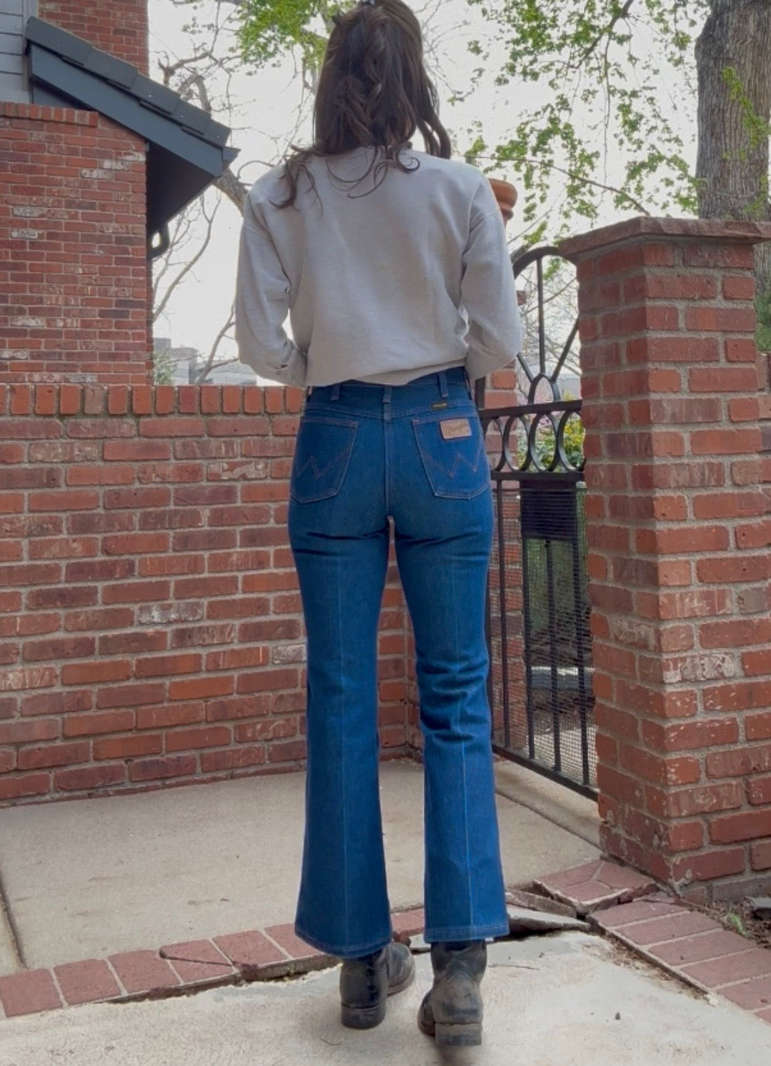 70’s Wrangler Indigo No Fault Denim Boot Flare Jeans (Men’s 28x28/Women’s 26)