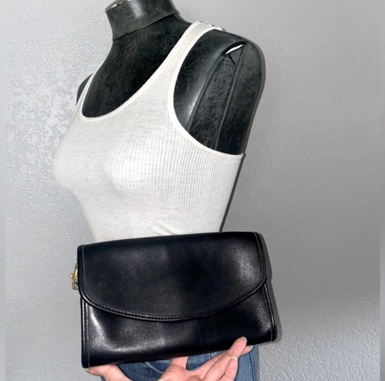 90’s COACH Leather Sterling Convertible Crossbody Bag