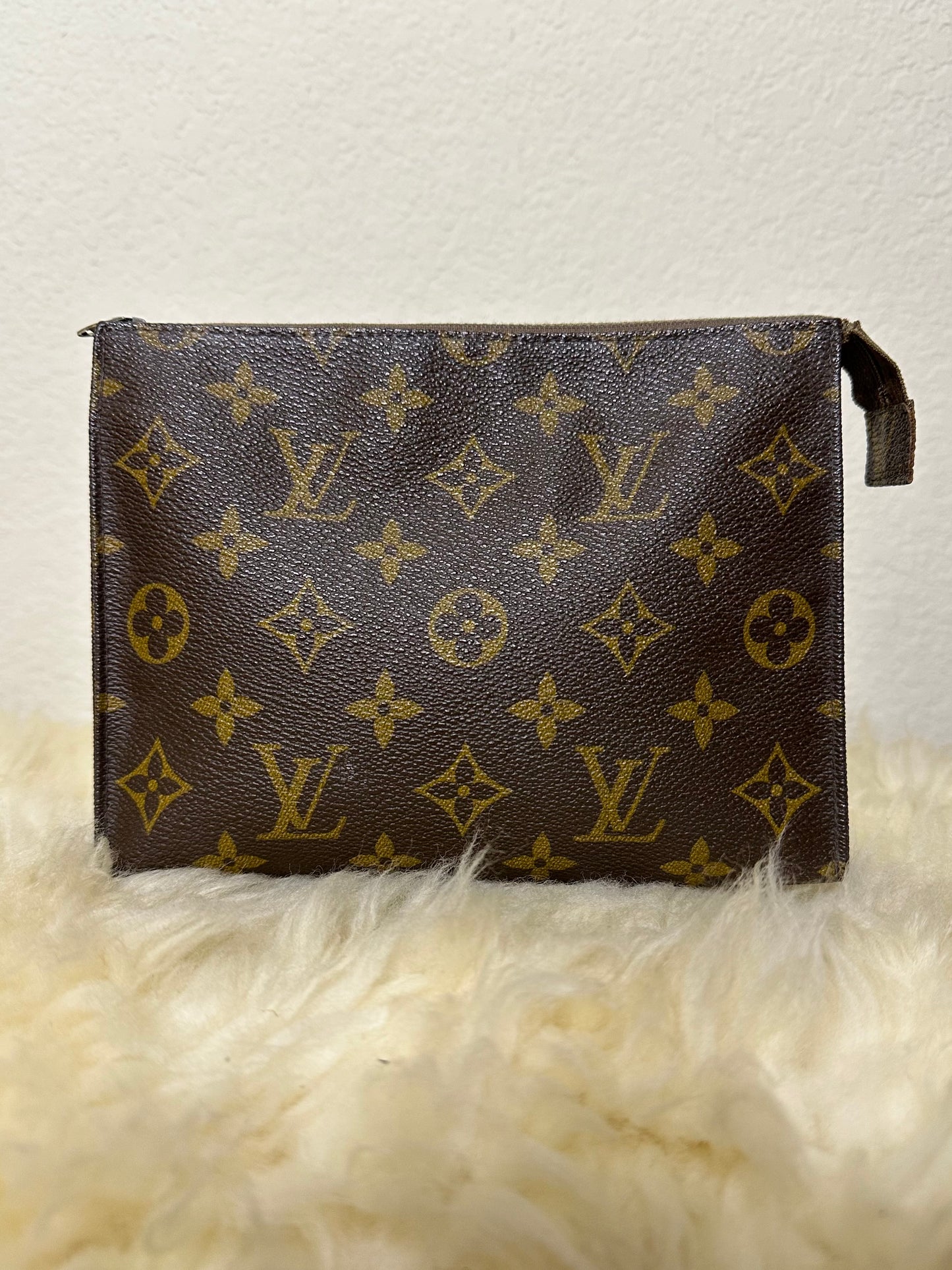 70’s Louis Vuitton Monogram Toiletry Pochette 19 / Sm Clutch Bag