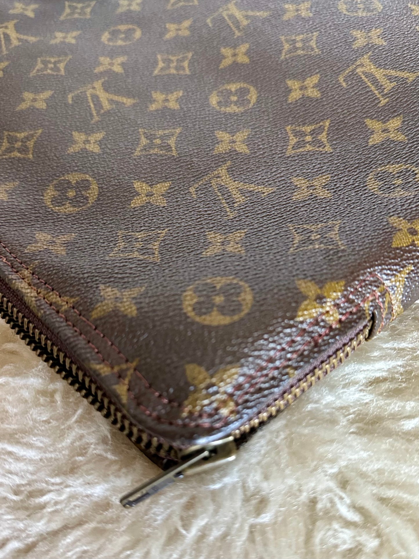 70’s Louis Vuitton Monogram Poche GM Document Case