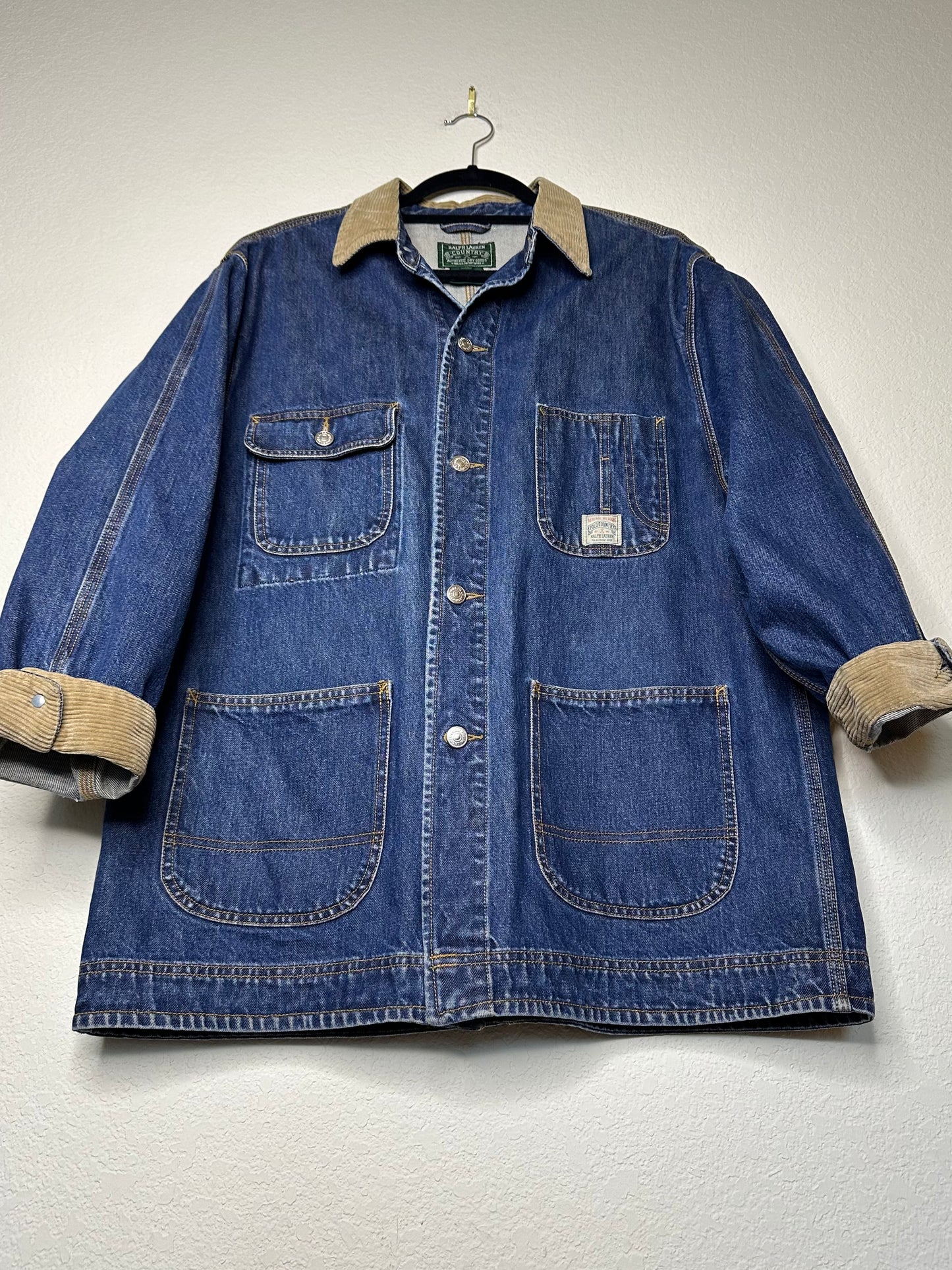 80’s Polo Country Ralph Lauren Denim Chore Jacket (Men’s M/L)