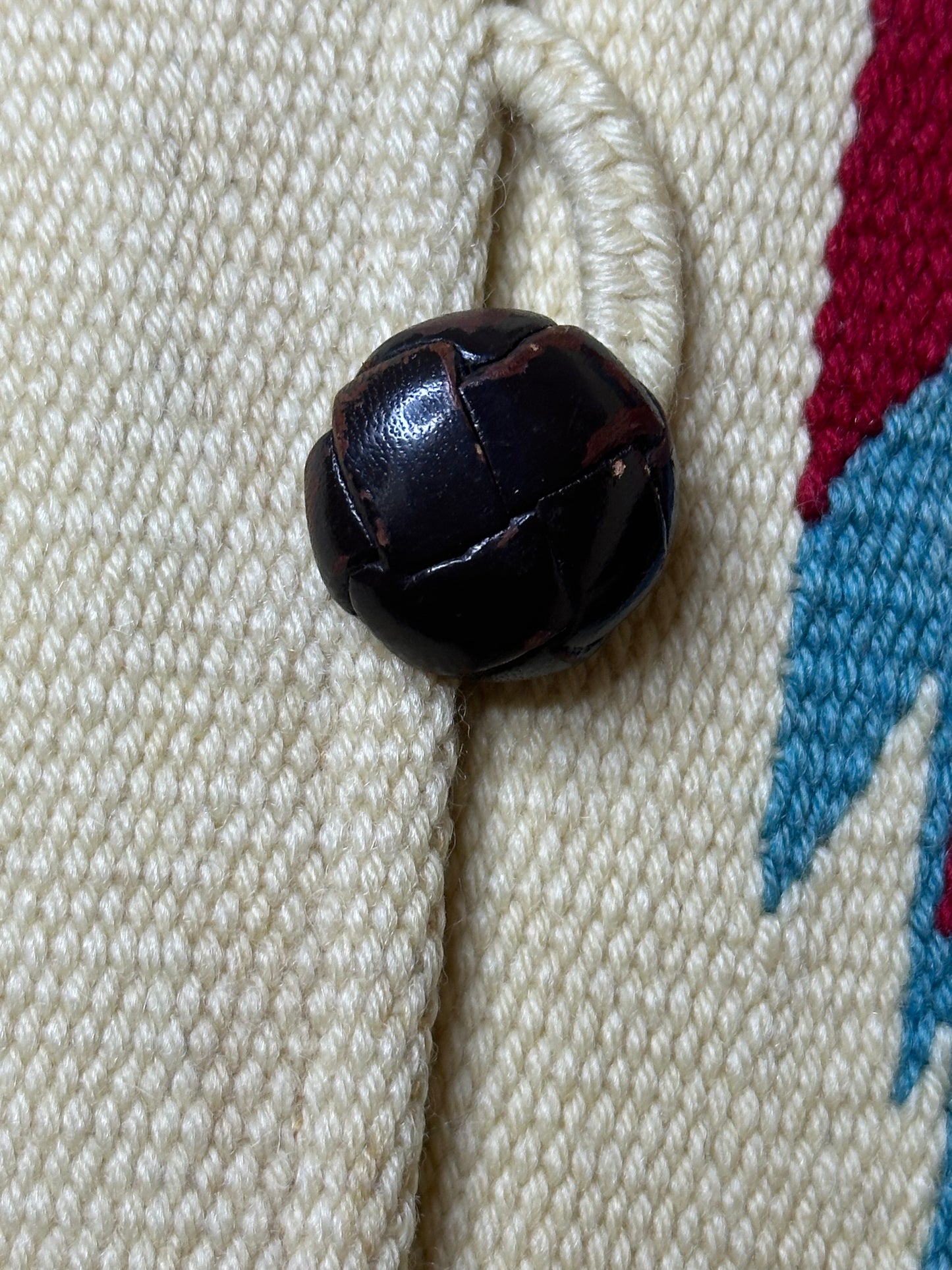 1950’s Ortega’s Chimayo Hand Woven Arrowhead Blanket Jacket