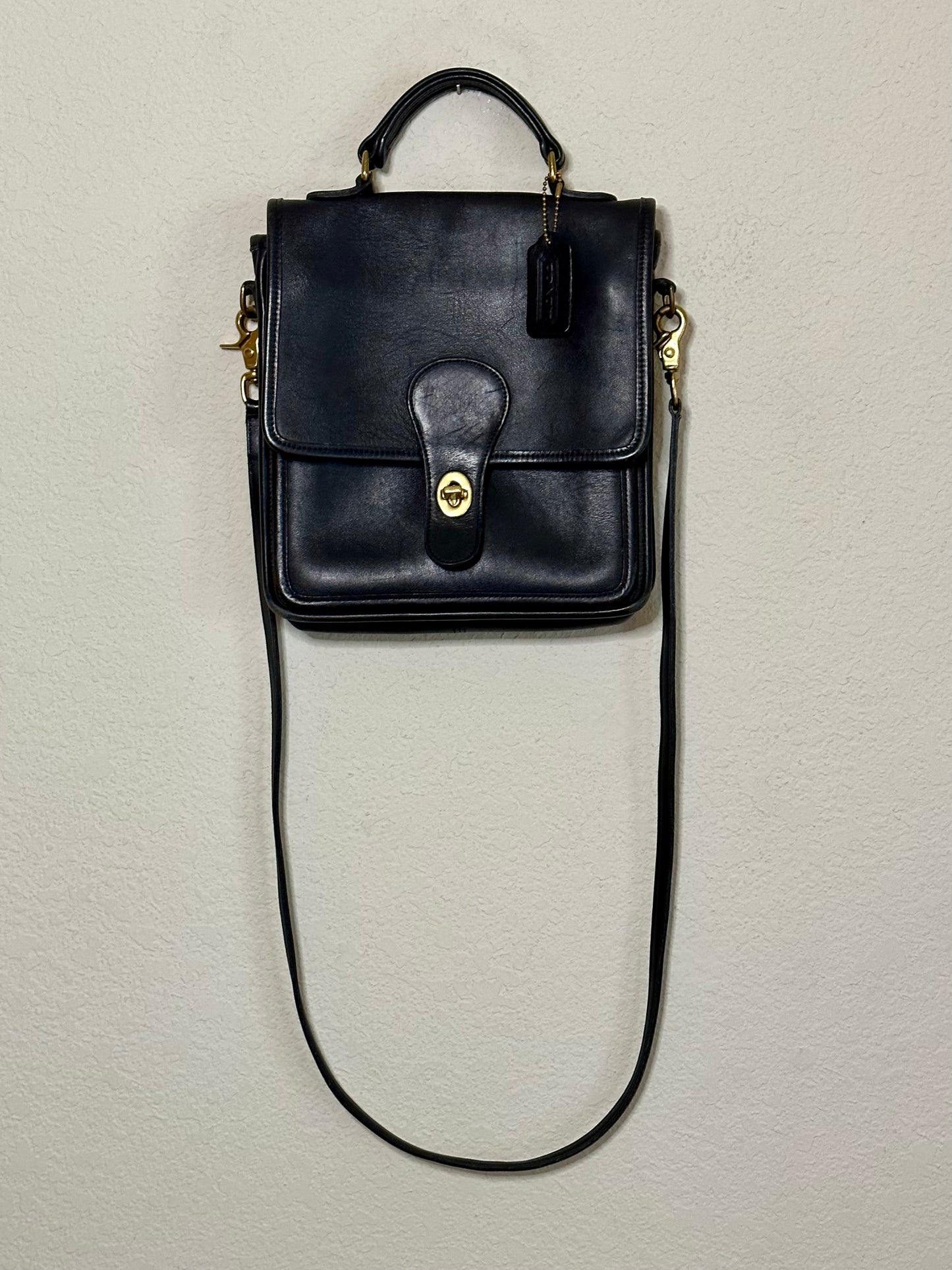 80’s COACH Leather Station Bag