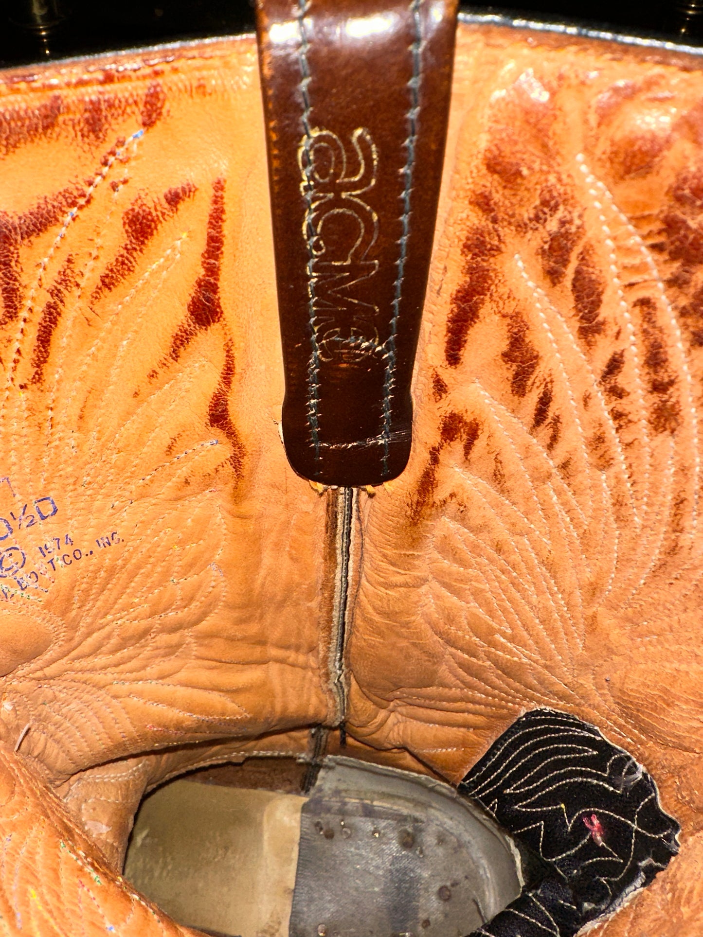 70’s ACME Thunderbird Rising Phoenix Stovepipe Cowboy Boots (Men’s 10.5)