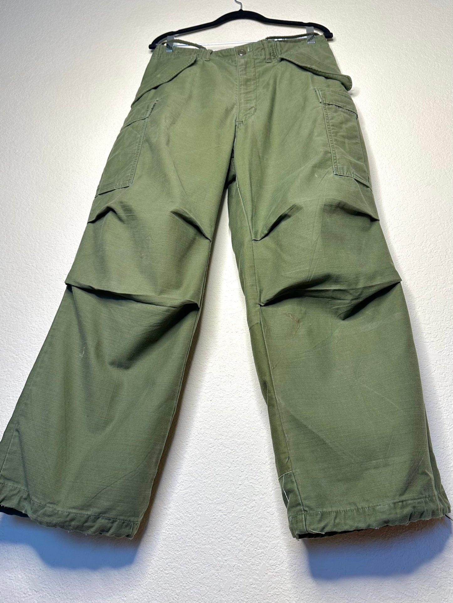 60’s Military M65 Cotton OG Cargo Field Pants (Unisex S)