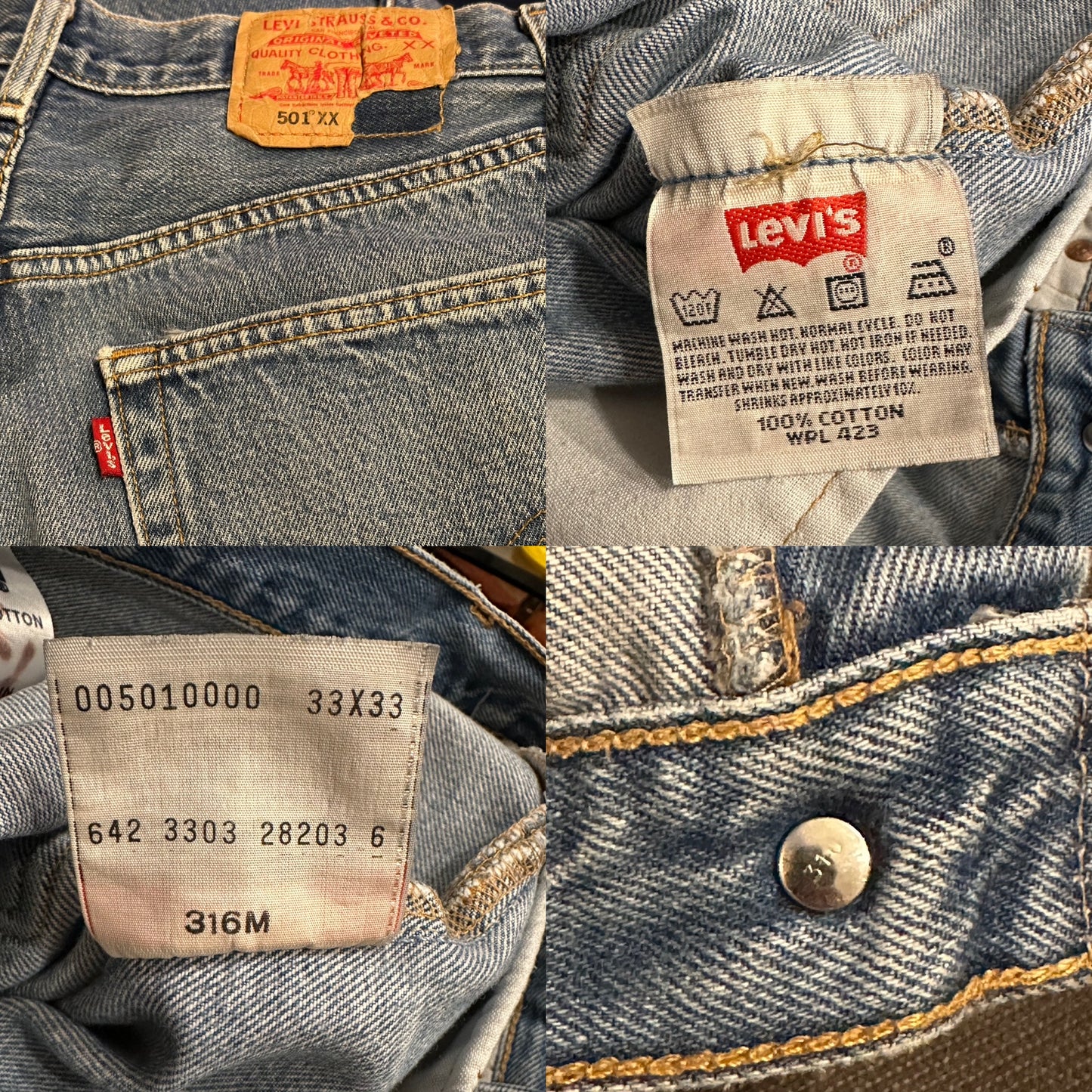 00’s Levi’s 501XX Jeans (31x29/ Modern 8)