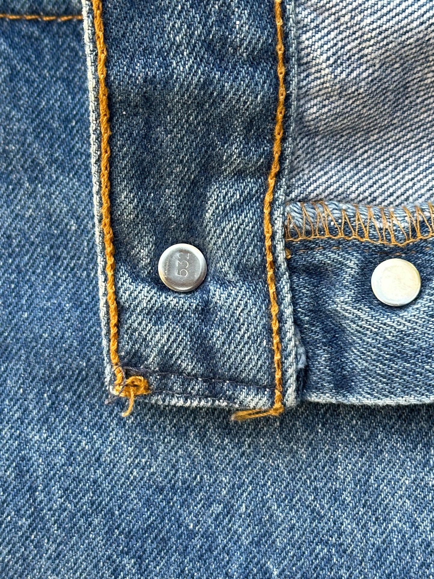 80’s Levi’s 501xx STF Raw Denim Jeans USA (Men’s 31x30 / Women’s 29)