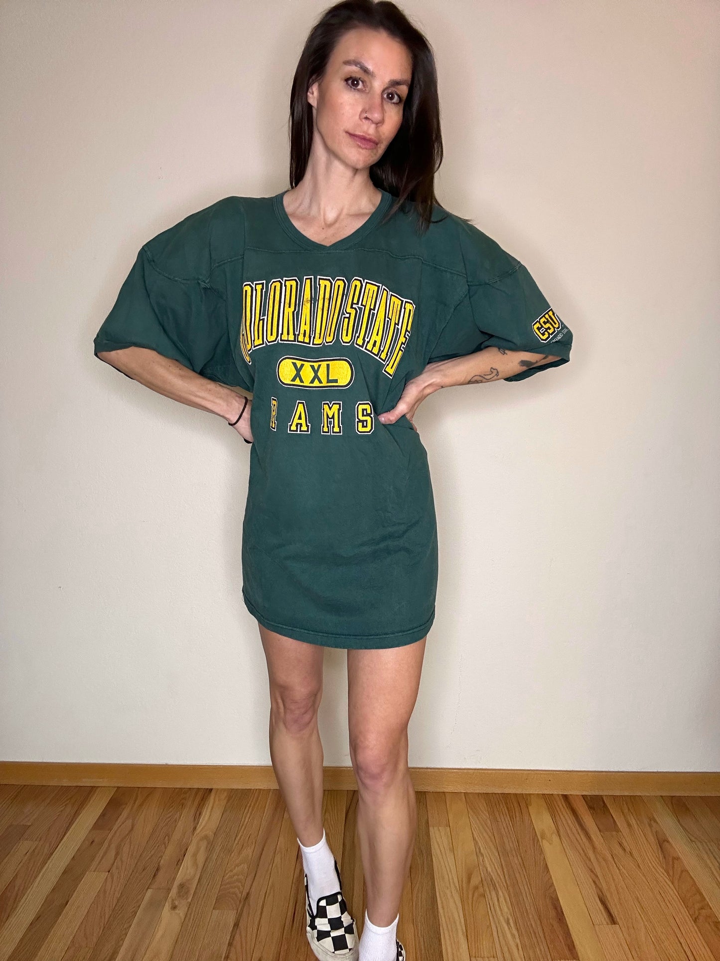 90’s CSU Rams Athletic Oversize Tee (or Dress) (Unisex XL)