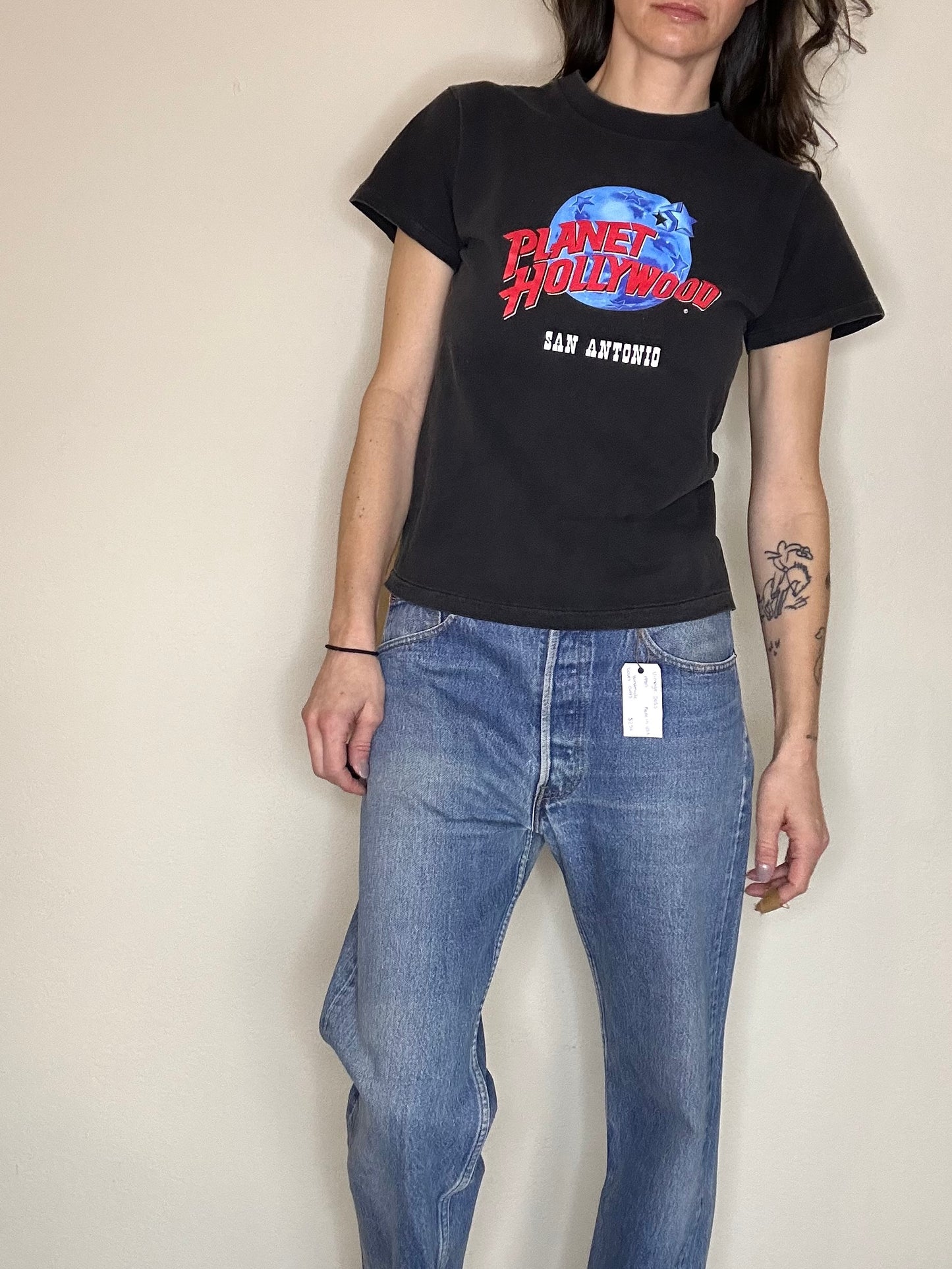 90’s Planet Hollywood Texas Single Stitch Baby Tee XS/S