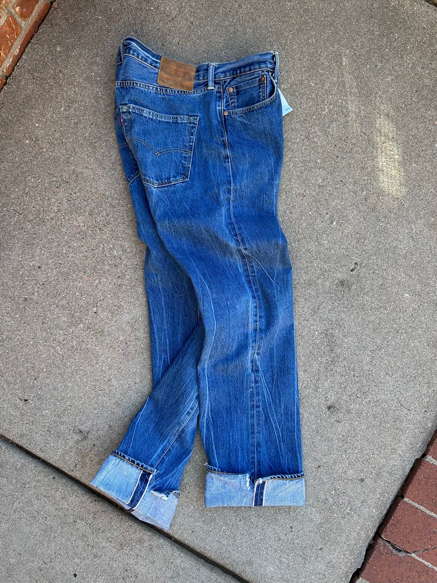 Levi’s 501 Redline Selvedge White Oak Cone Denim Repro USA Jeans (Actual 36x33)