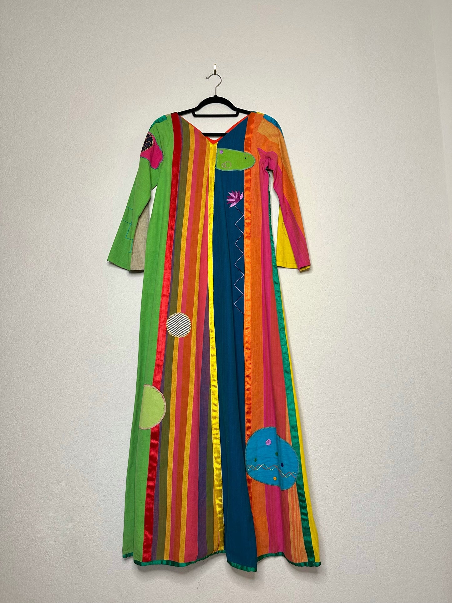 70’s Josefa Mexican Embroidered Patchwork Caftan (O/S)