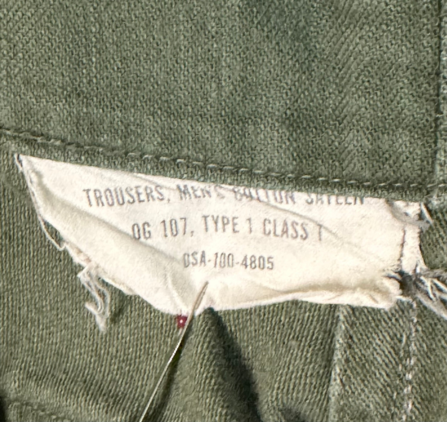 60’s Military OG-107 Field Pants (28x29)