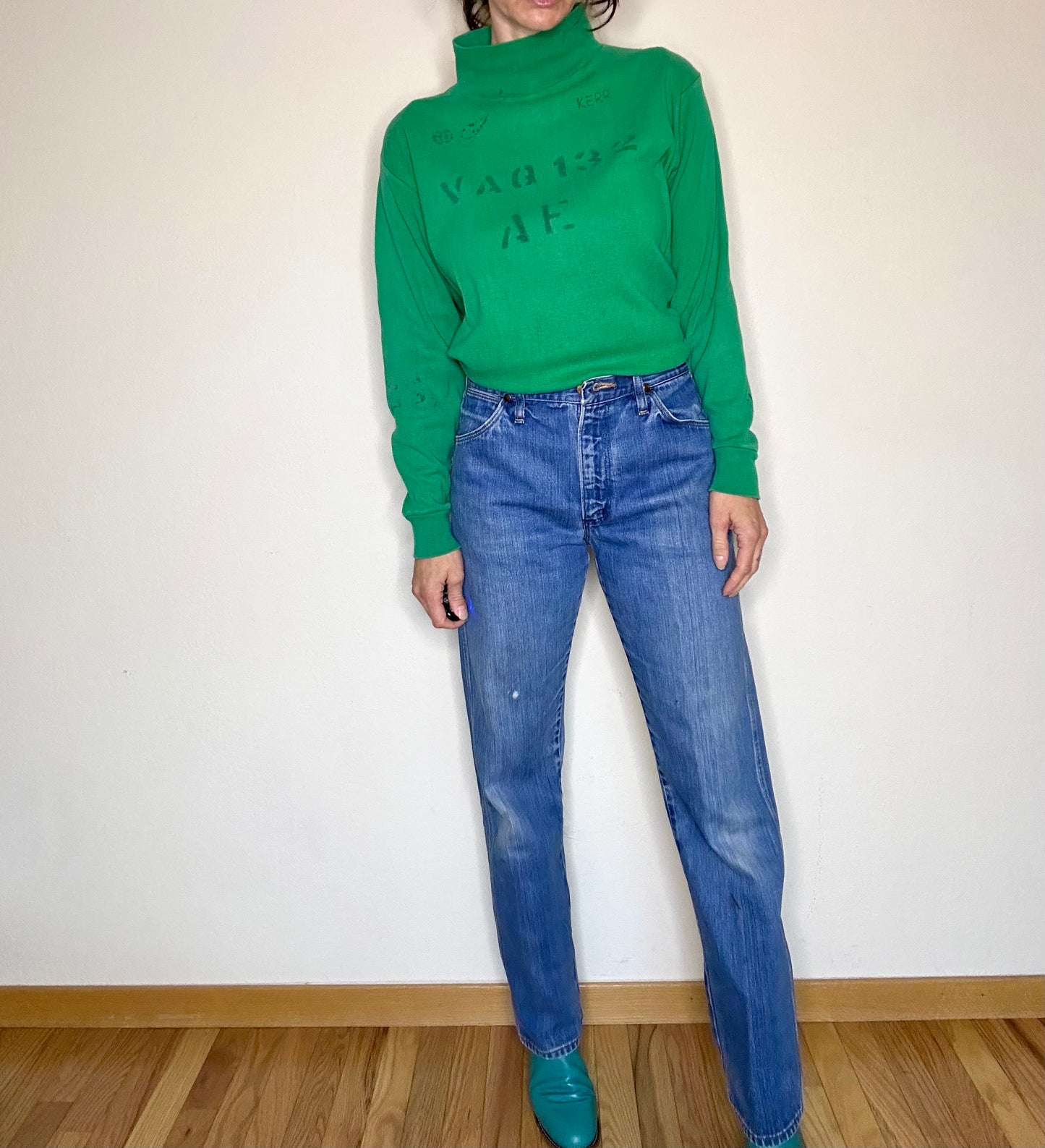 70’s Wrangler Exposed Rivet No Fault Denim Cowboy Cut Jeans (31x31/Modern 8)