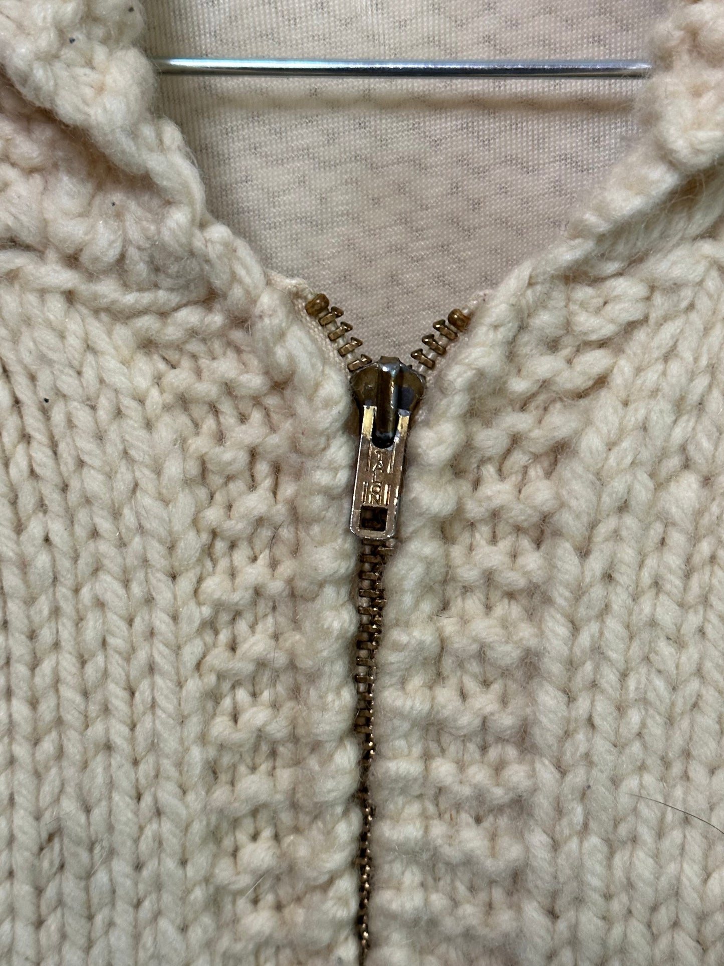 50’s Cowichan Western Zip-Up Sweater Jacket (Unisex L/XL)