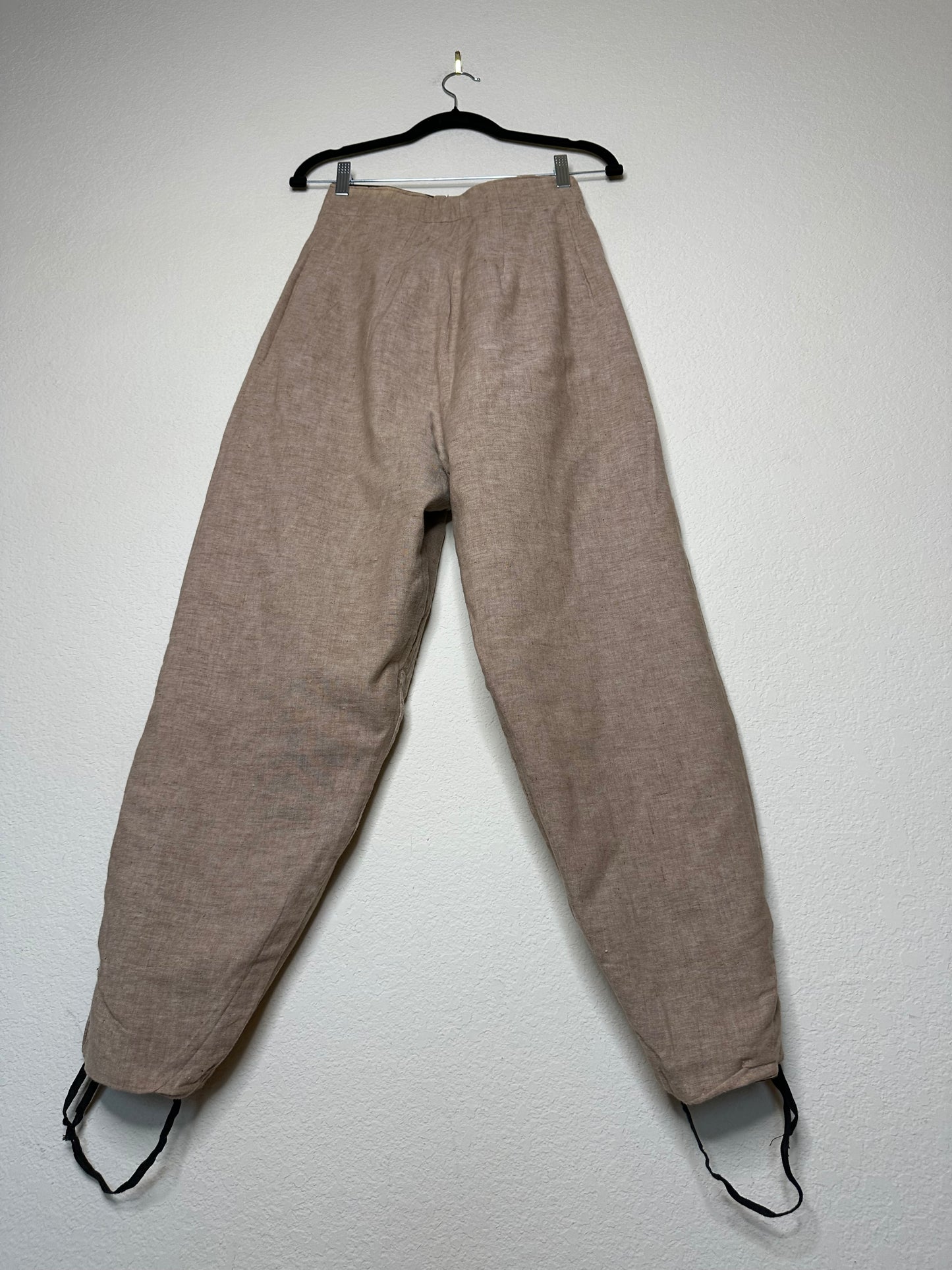30’s Double Layer Cotton Side Zip Reversible Western Sport Pants (Women’s 6/8)