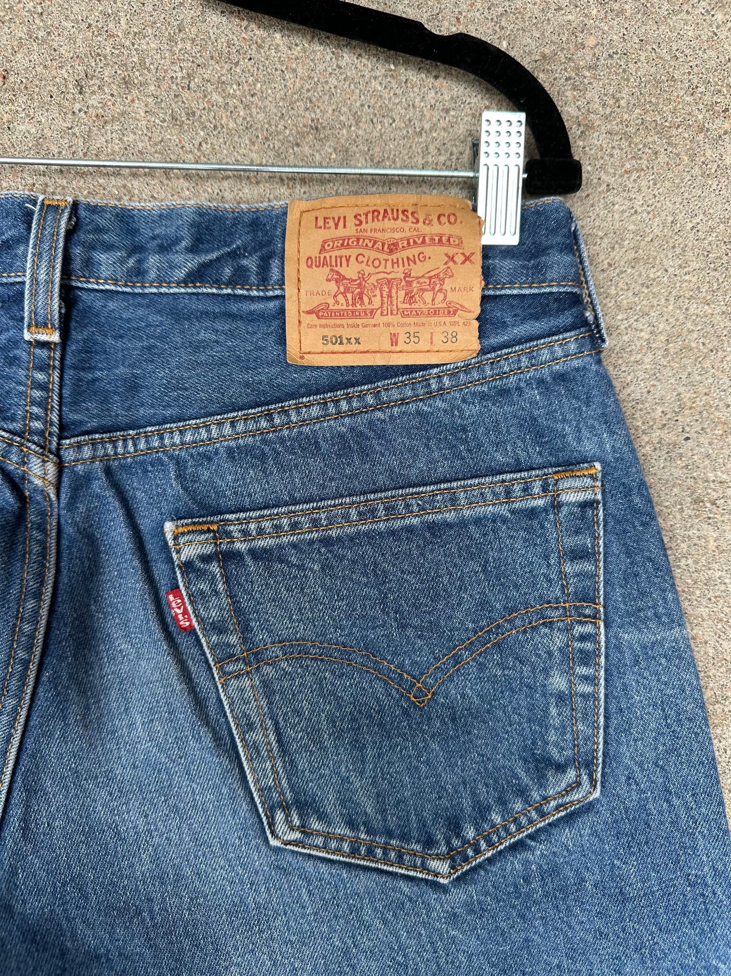 90’s Levi’s 501xx Distressed Jeans (Men’s 34x34 / Women’s 32)