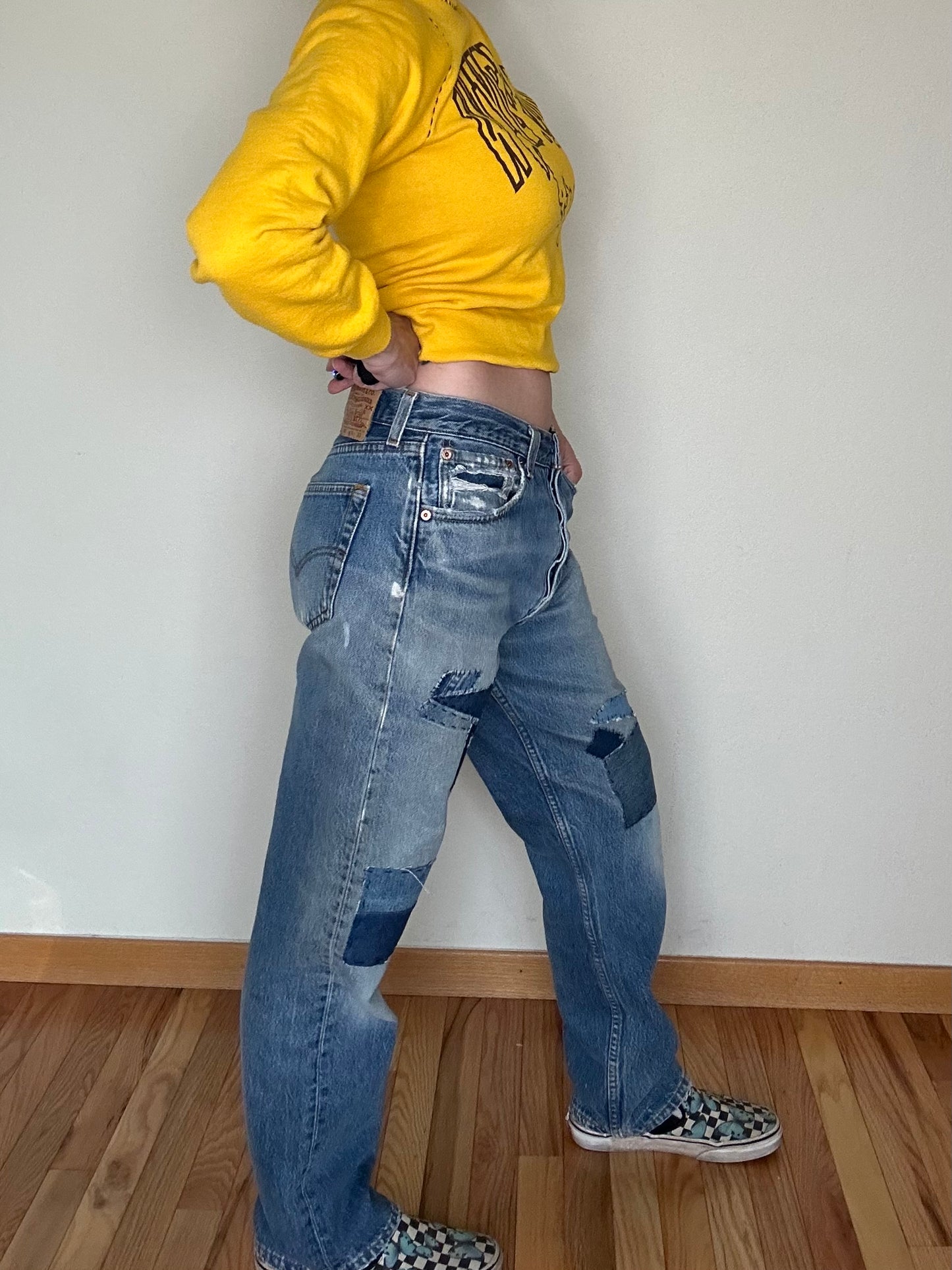 MCA Vintage Revival: 90’s Levi’s 501 Patchwork Jeans USA (32/33 Modern 10)