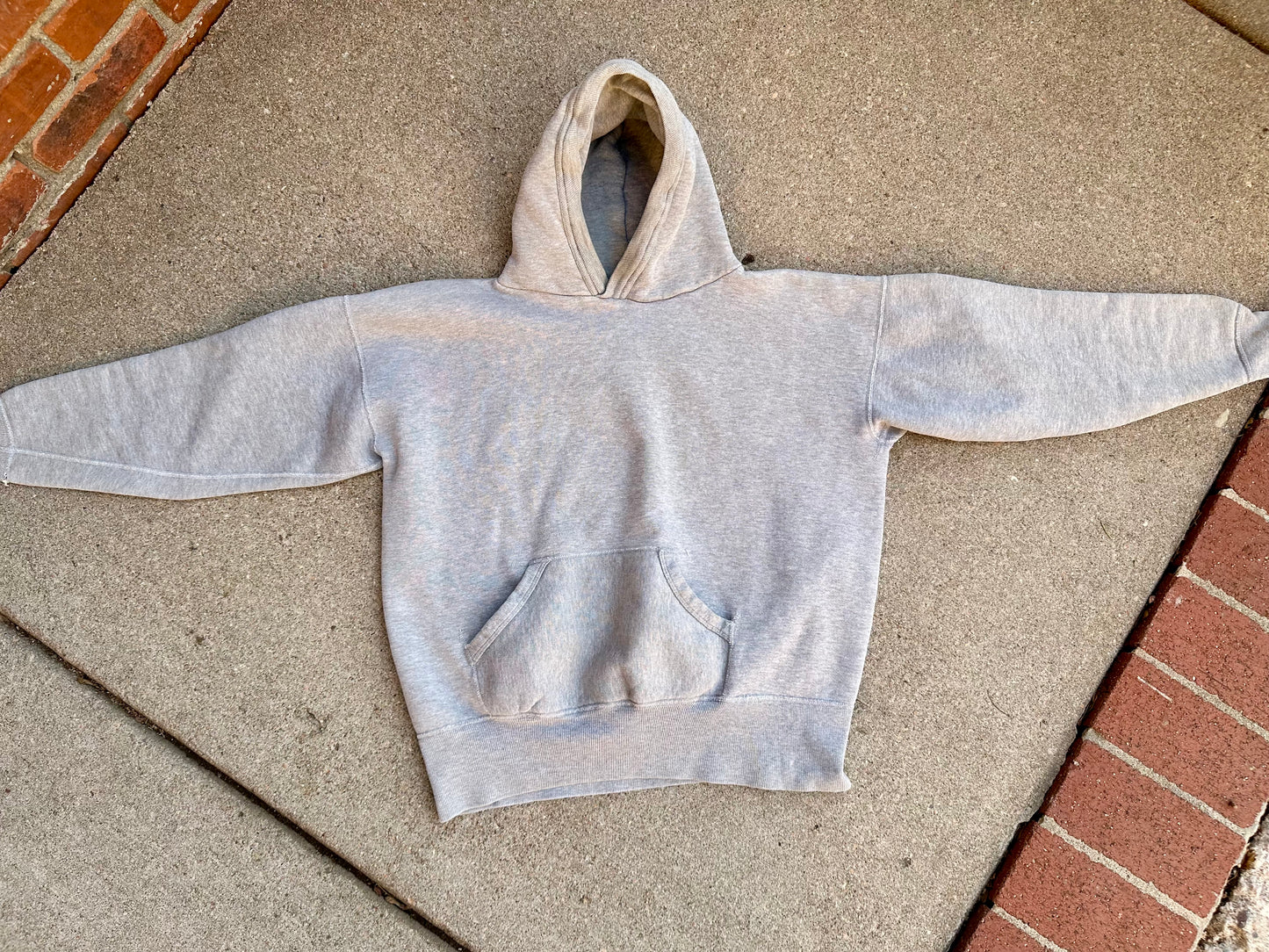 1950’s Double Hood Heavyweight Cotton Sweatshirt (Unisex S/M)