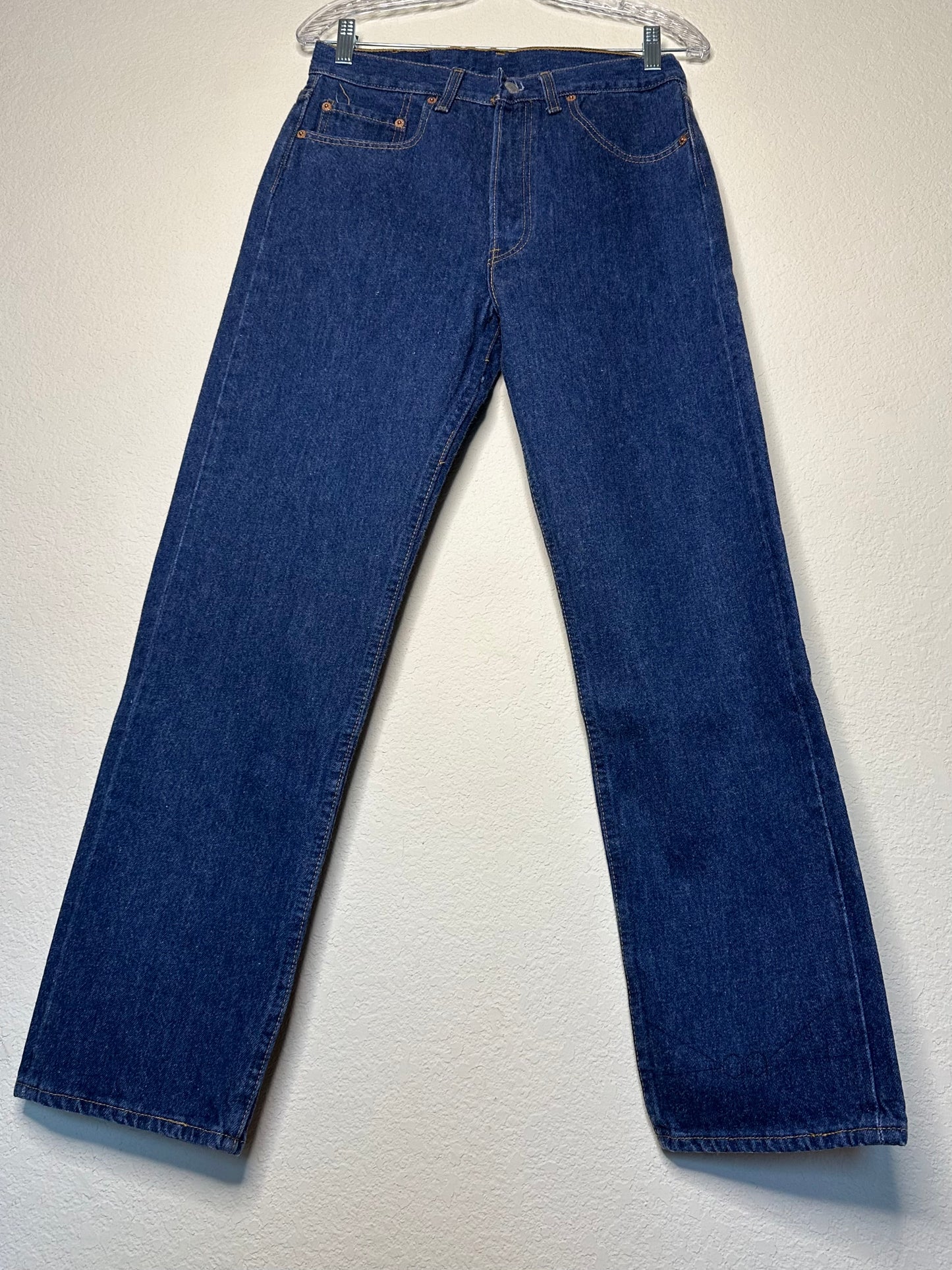 90’s Levi’s 501 Soft Indigo Jeans USA (Men’s 30x29 / Women’s 28)