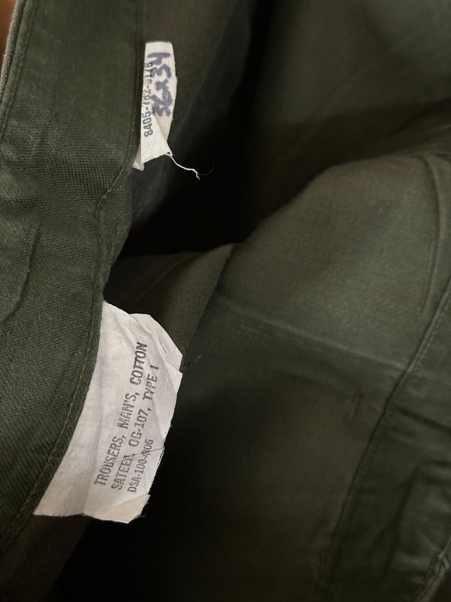 60’s Military OG-107 Field Pants (36x34)