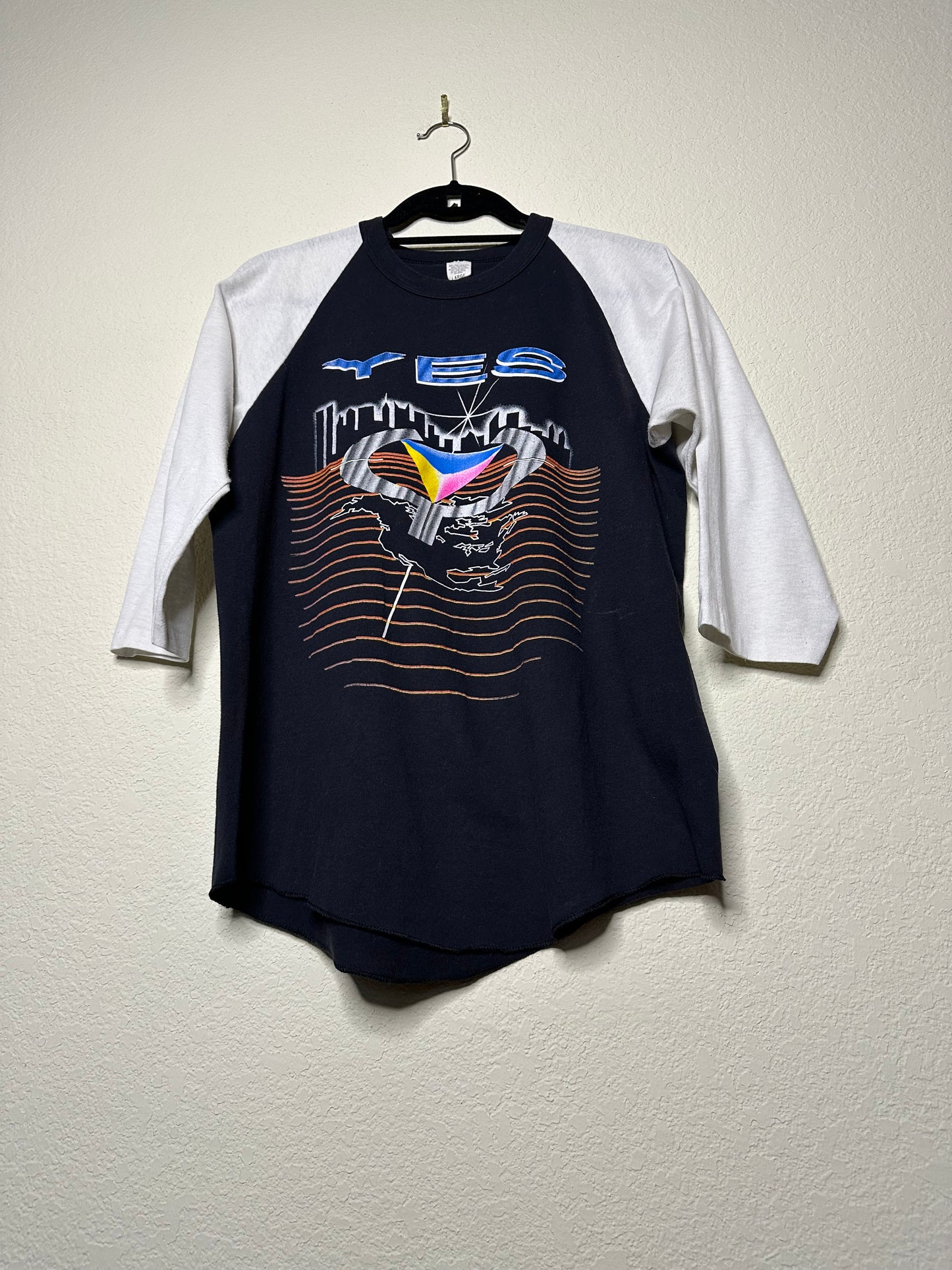 80’s YES World Tour Single Stitch Raglan Tee (Unisex M)