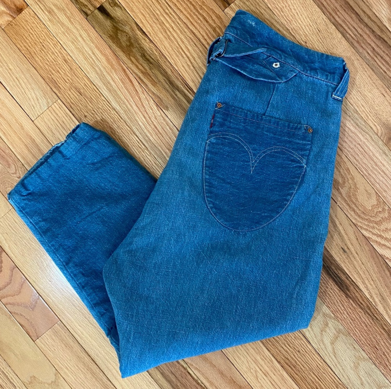 RARE Levi’s Selvedge “Lined RED” Collection Anti-Fit Jeans (30)