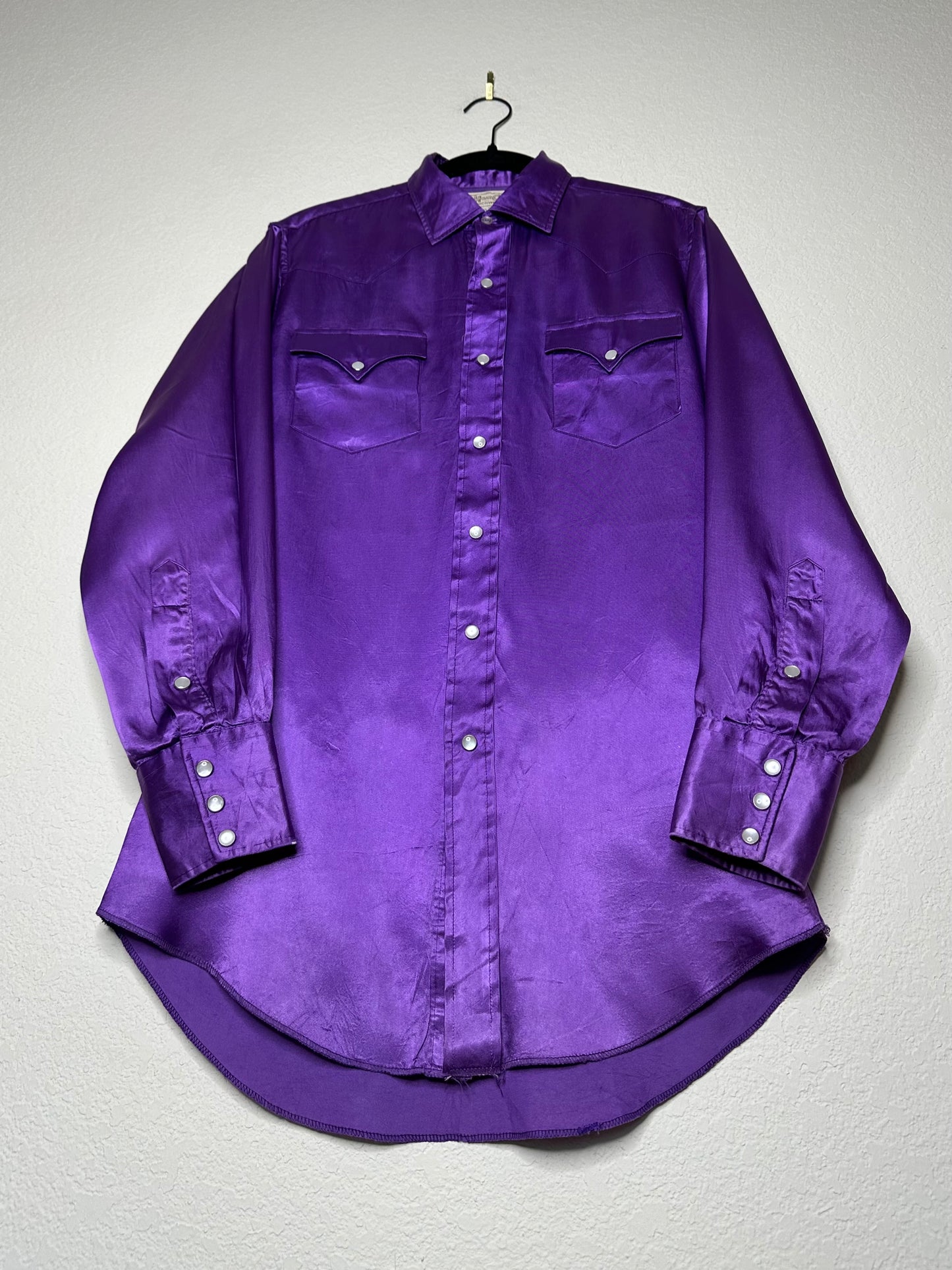 70’s H Bar C California Ranchwear Rayon Pearl Snap Shirt (Unisex M)