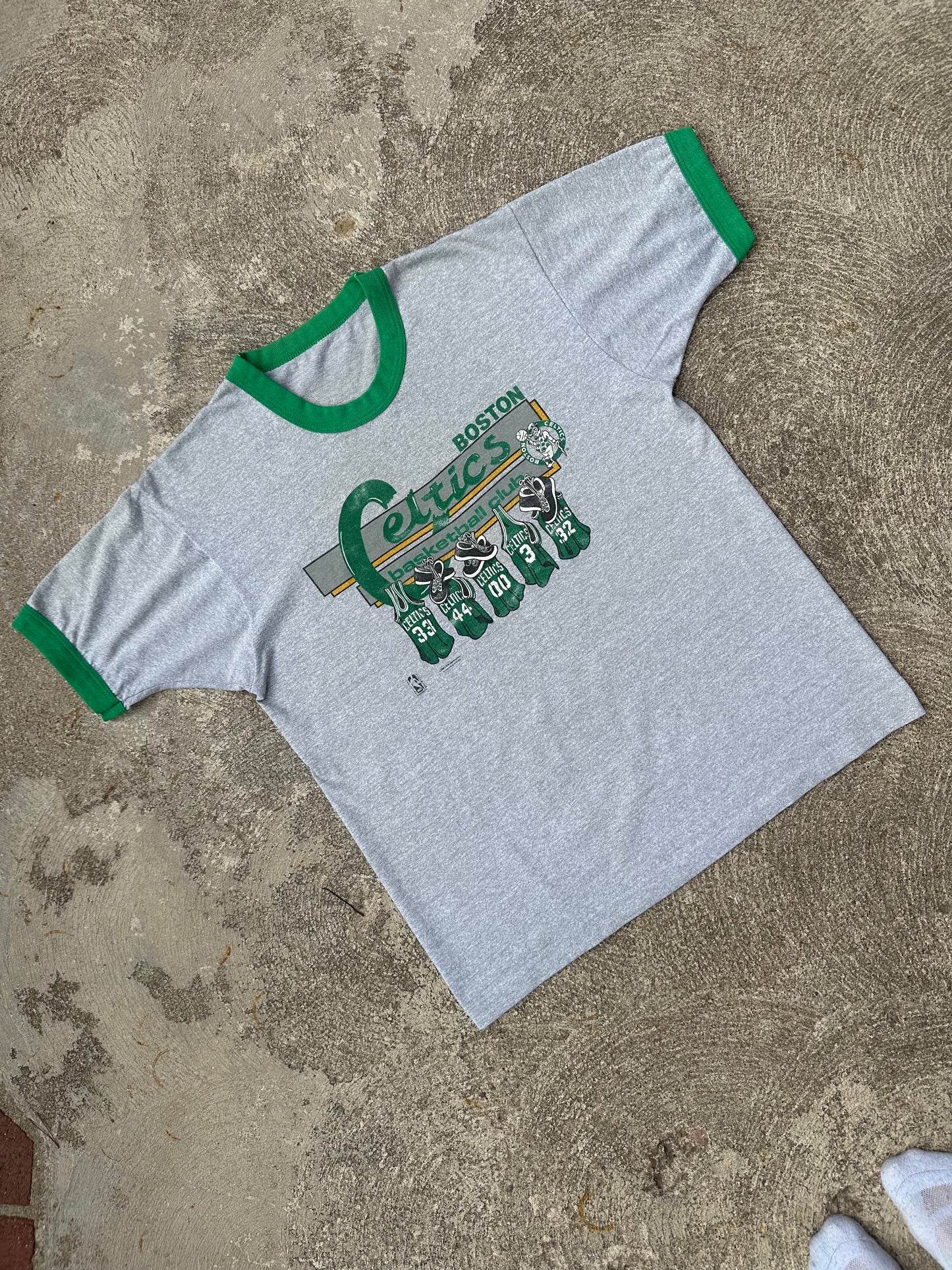 80’s Boston Celtics Single Stitch Ringer Tee (Unisex L)