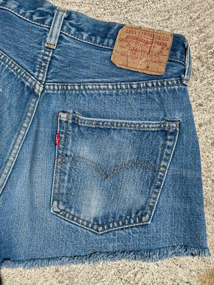 70’s Levi’s Redline Selvedge 501 STF Denim Cutoff Shorts (27” / Modern 25)