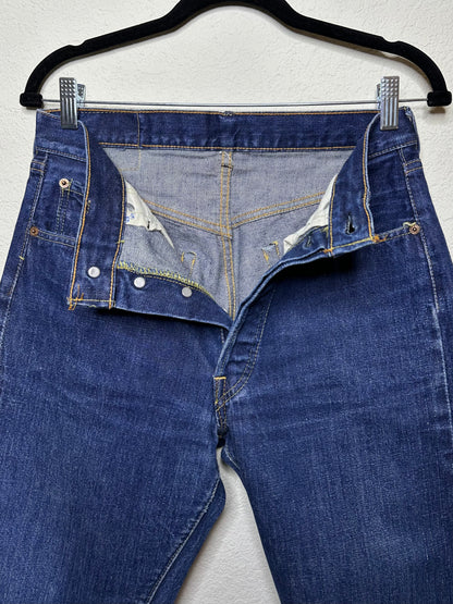 60’s Vintage LEVI’S 501 “BIG E” Selvedge Jeans Button #6 USA - Rare A+ Condition (Men’s 30 / Women’s 28)