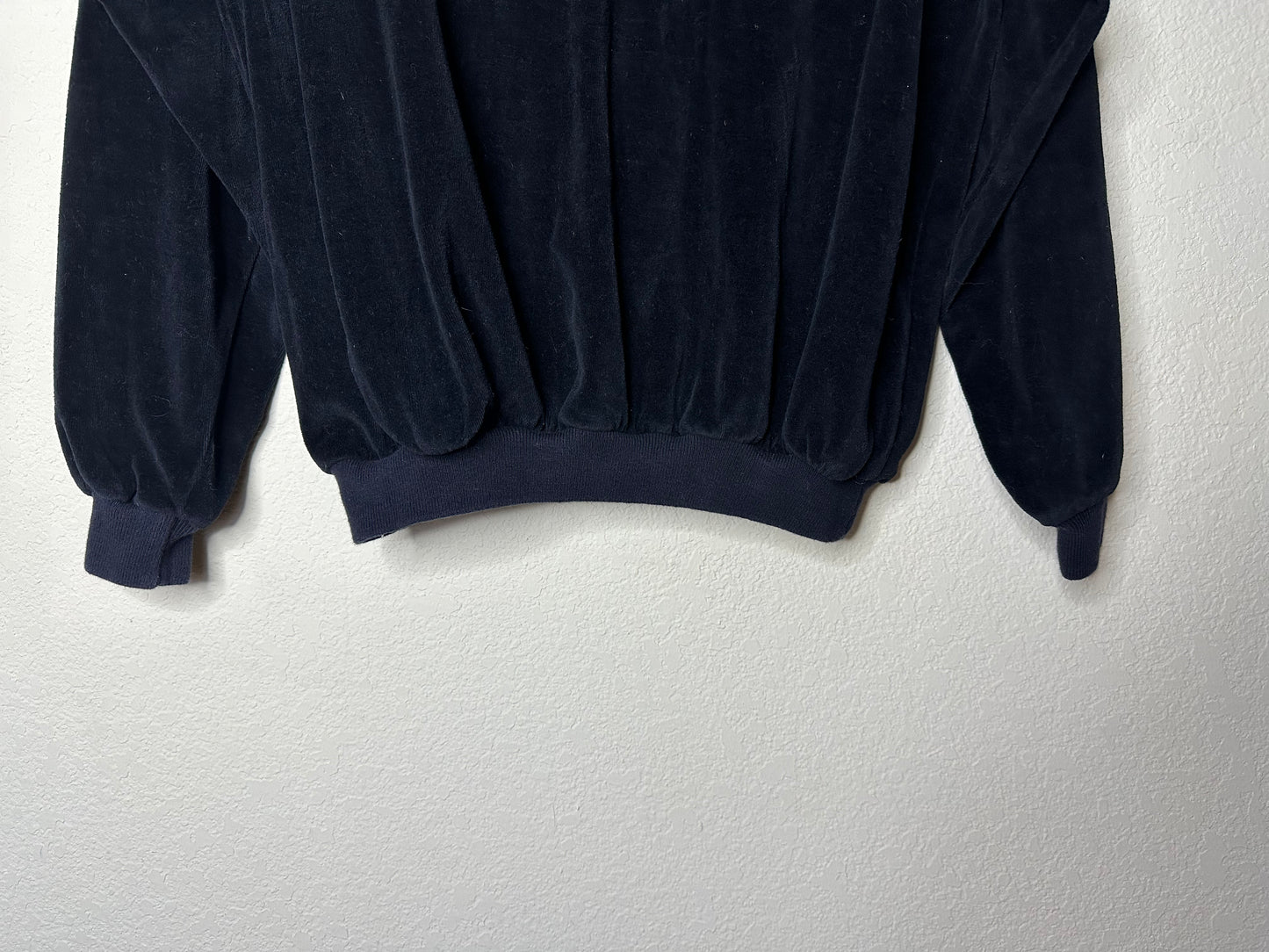 Vintage Velvet Quarter-Zip Shirt (Unisex L)