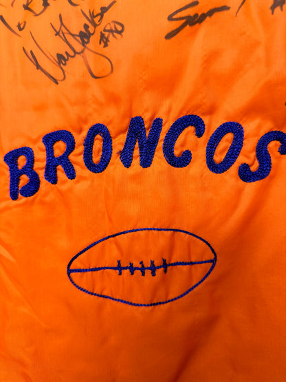 80’s Broncos Handmade Chainstitch Autographed Nyon Eisenhower Jacket (Unisex M)