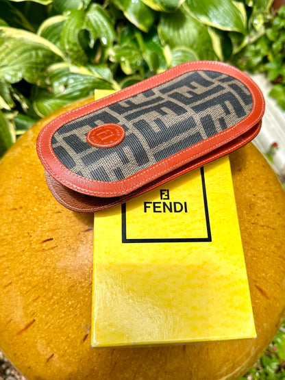 80’s Deadstock Fendi Zucca Glasses Case w/ Original Box (Unisex)