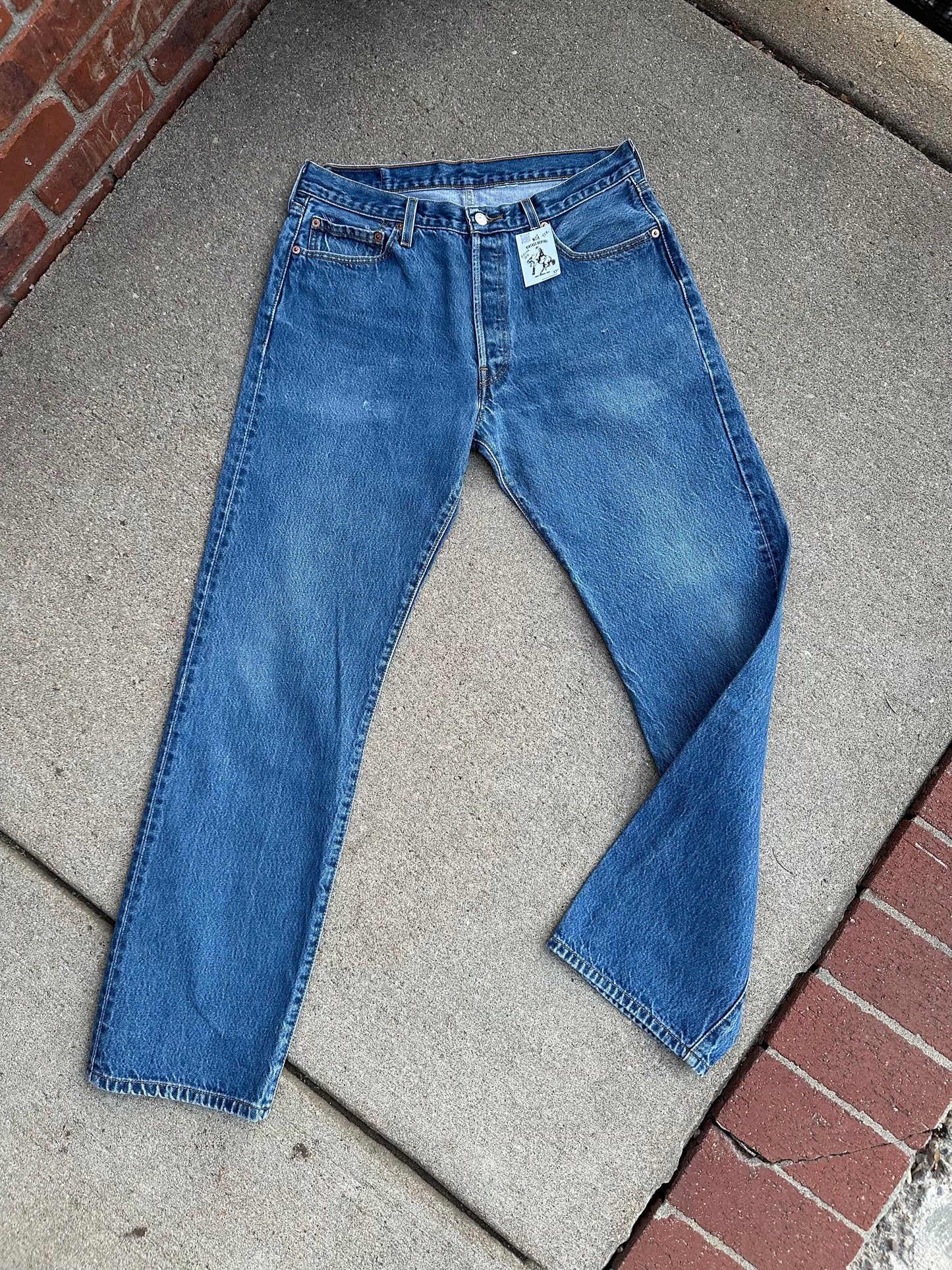 Y2K Levi’s 501XX STF Raw Denim Jeans (Men’s 33x33 / Women’s 31)