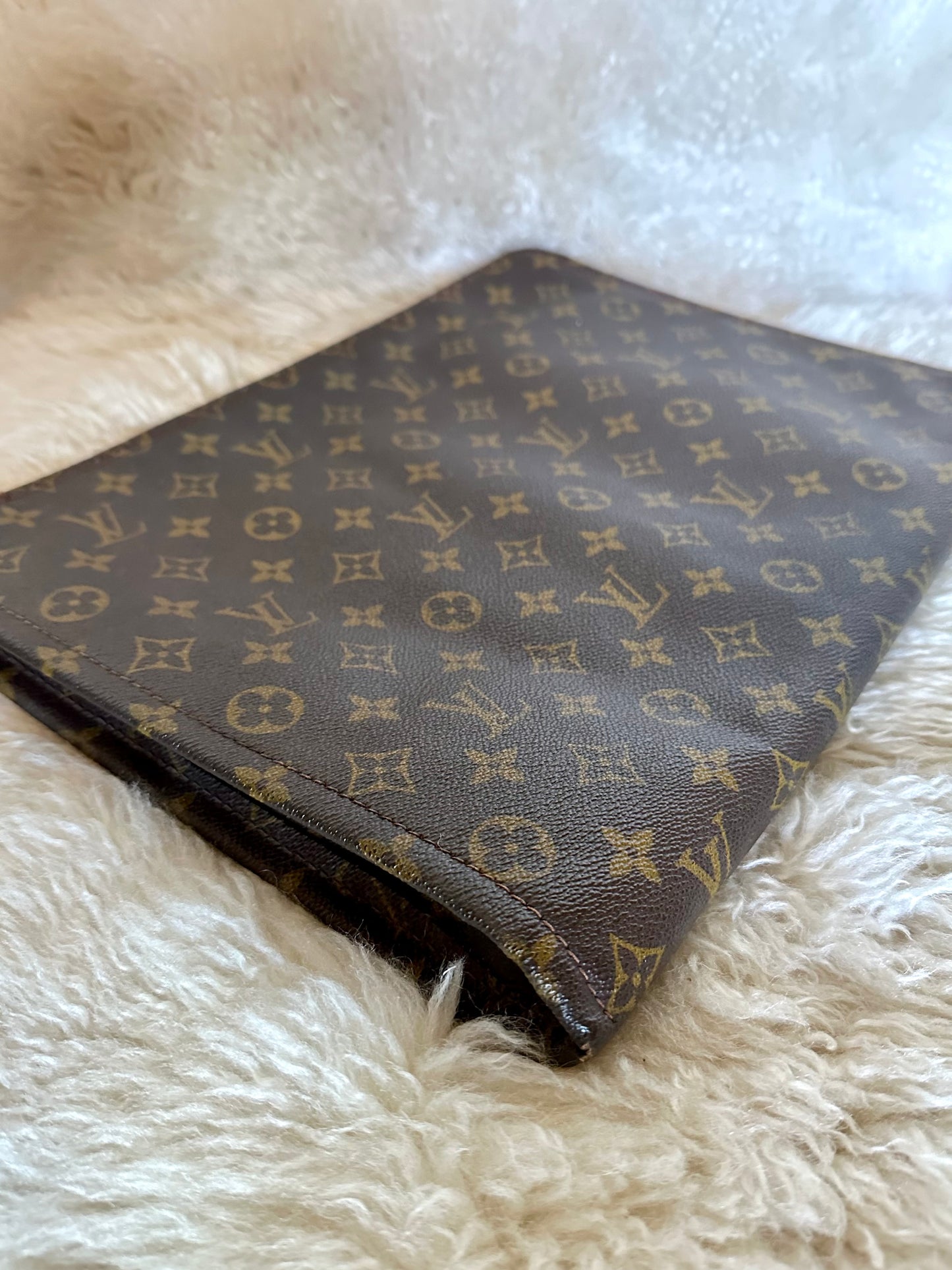 70’s Louis Vuitton Monogram Poche GM Document Case