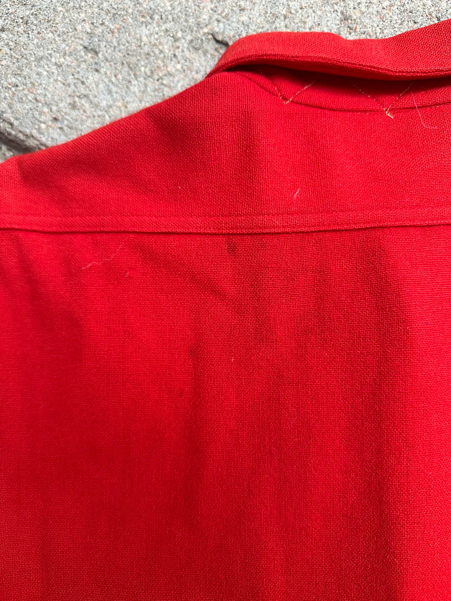 50’s Pendleton Wool Solid Red Western Shirt (Unisex L)