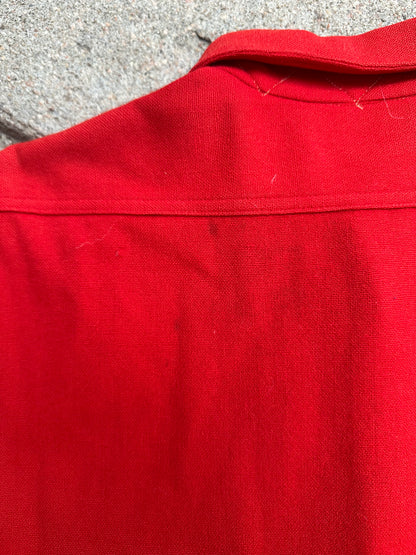 50’s Pendleton Wool Solid Red Western Shirt (Unisex L)
