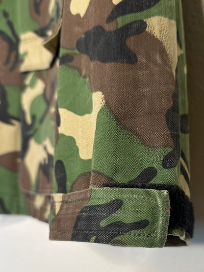 60’s HBT Herringbone Twill Cotton Camo Sporting Field Jacket (Unisex L)