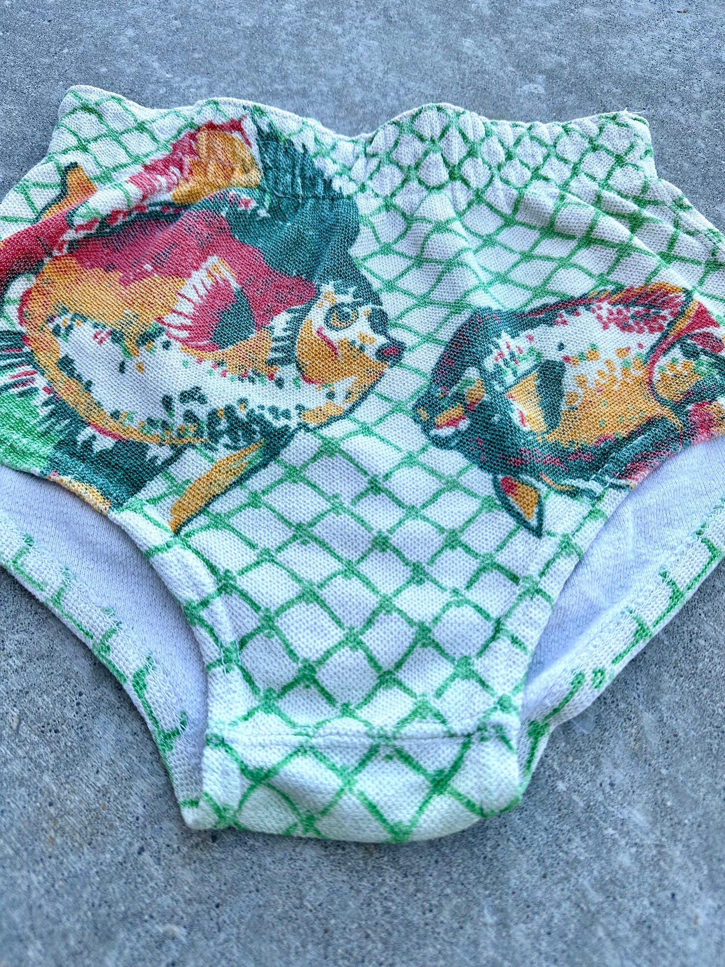 VERY RARE 30s Rugby Knitting Mills Fish Woven Swim Bottoms (Women’s S/M)