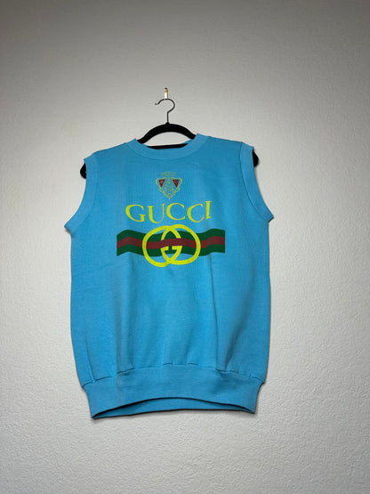 80’s Gucci Sleeveless Bootleg Sweatshirt (Women’s XS/S)