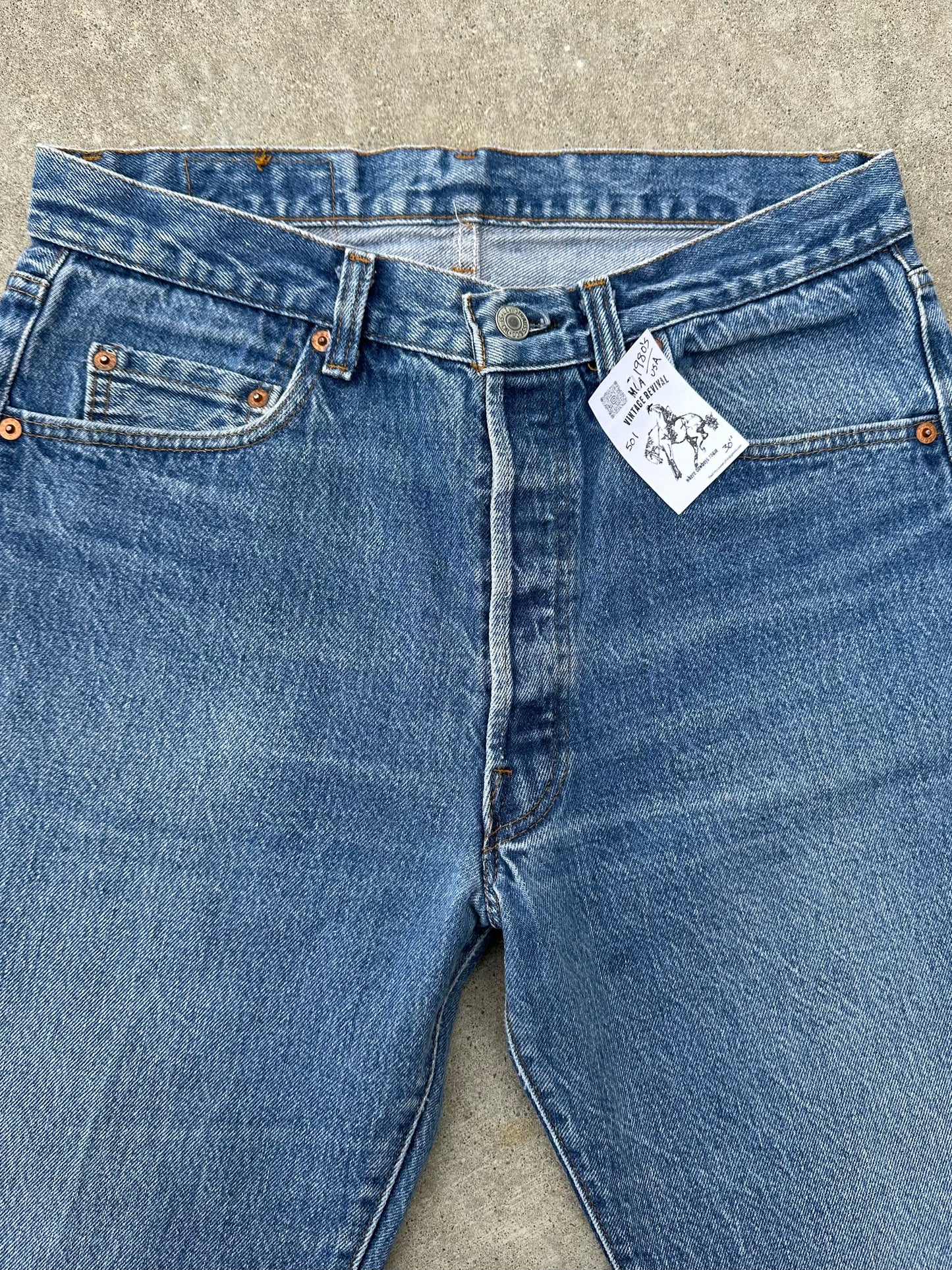 80’s Levi’s 501 Denim Jeans USA (Men’s 30x31 / Women’s 28/29)