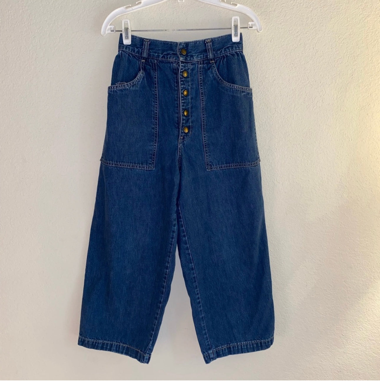 70’s Calvin Klein Wide Leg Crop Sailor Jeans (25x23 / 0/2)