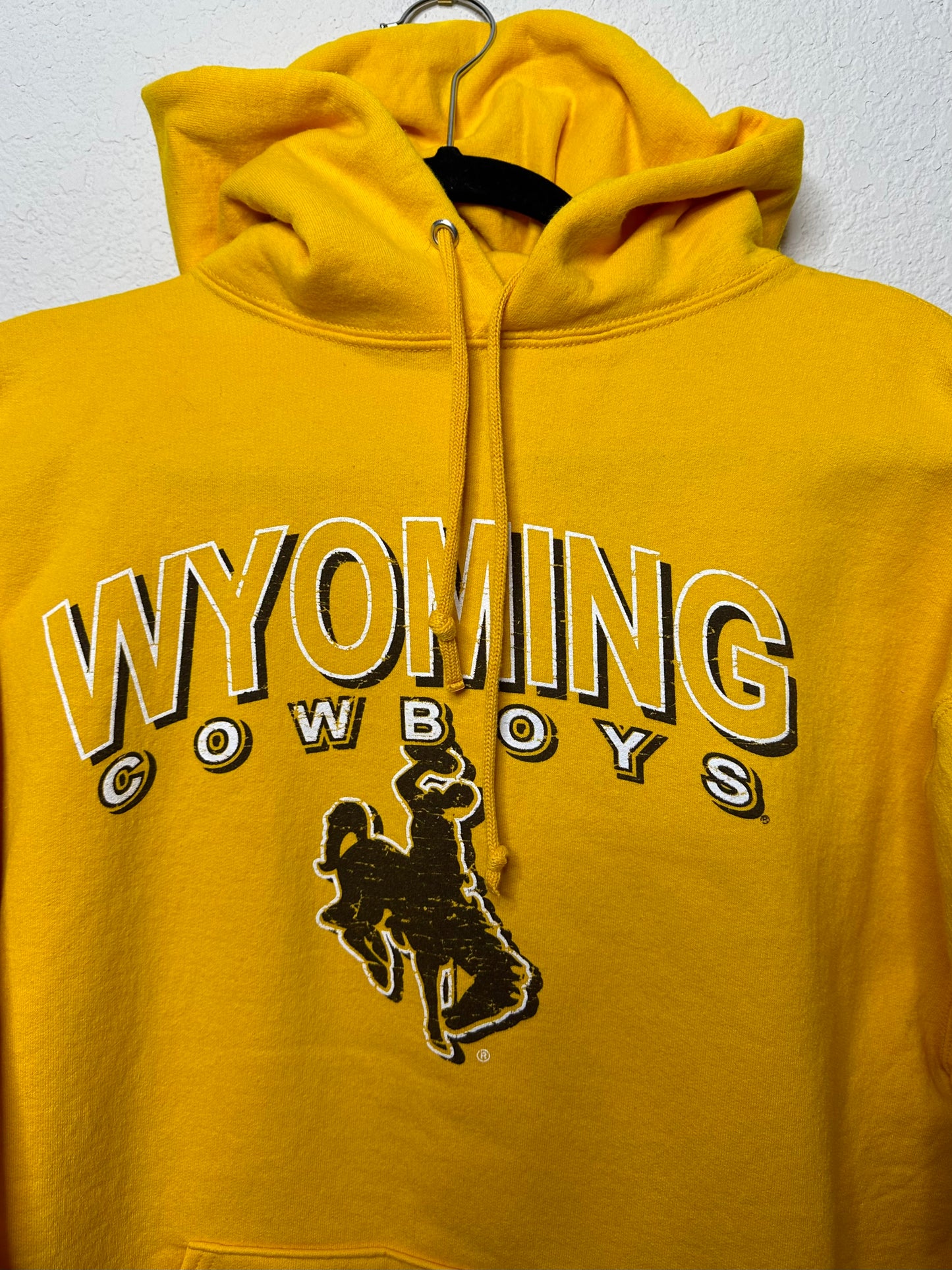 90’s Jerzees Wyoming Cowboys Hoodie (Unisex L)