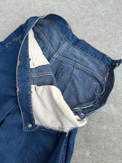 50’s LEE 101 Side Zip Shorthorn Hidden Selvedge Denim Pants (Women’s 25)