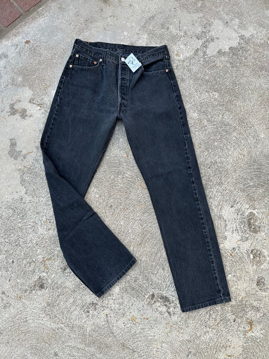 90’s Levi’s 501 Black Denim USA Jeans (Men’s 32x33/Women’s 30)