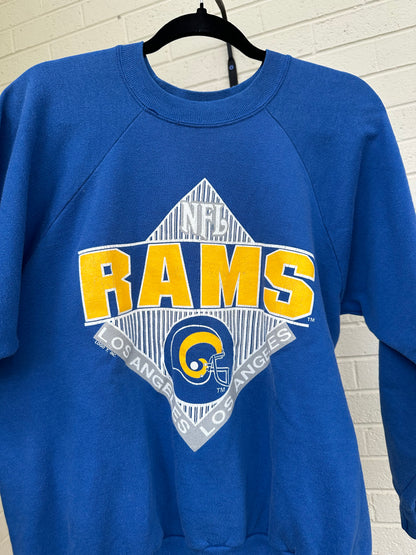 80’s LA Rams Raglan Sweatshirt (Unisex L)