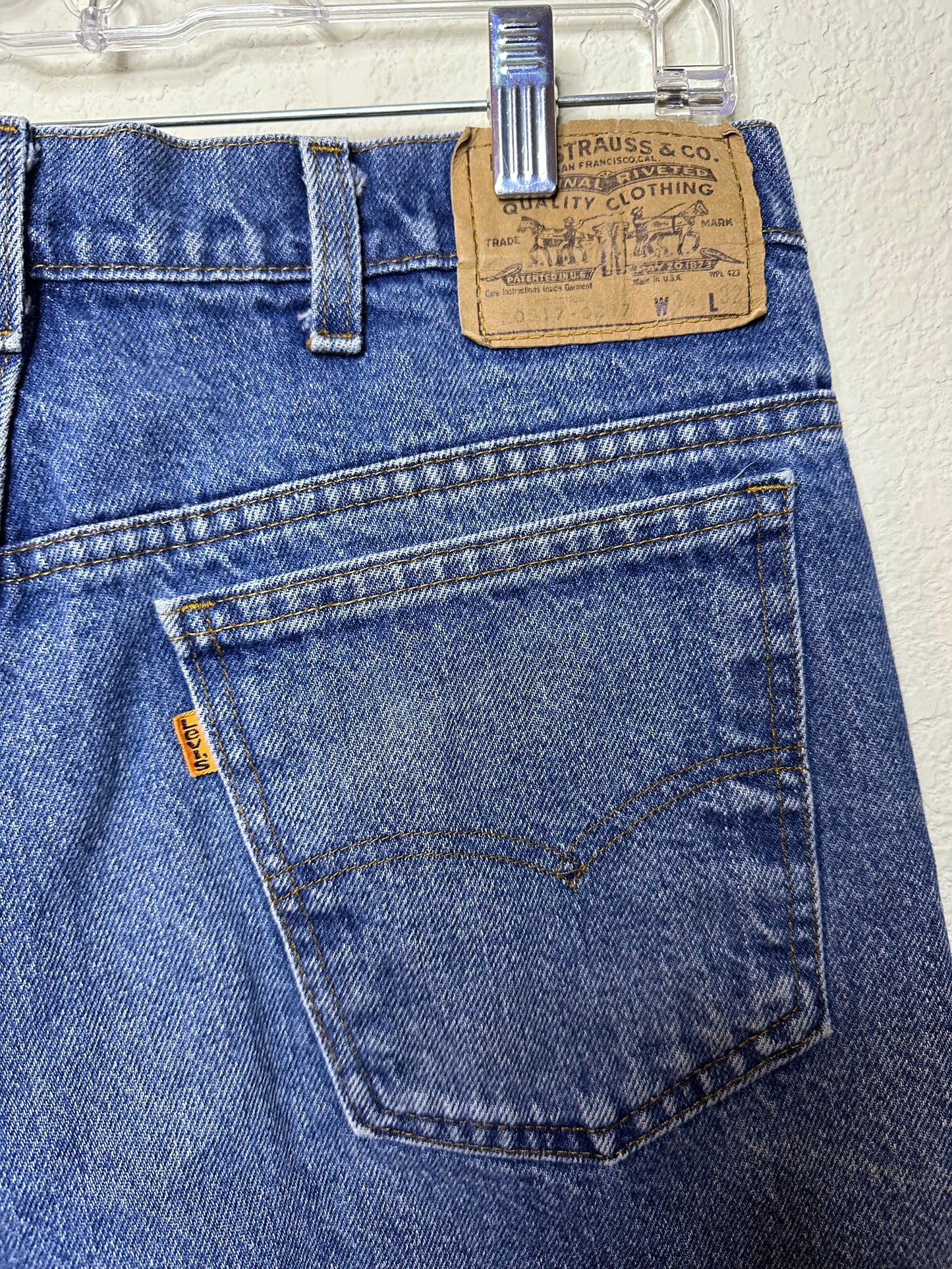 80’s Levi’s 517 Orange Tab USA Jeans (Men’s 32x30 / Women’s 8/10)