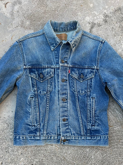 80’s Levi’s Denim Trucker Jacket w/ Good Fades (Unisex 40/S)