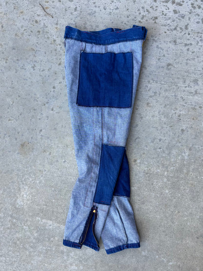 Rare 70’s Handmade Denim Motocross Racing Pants (34x30)