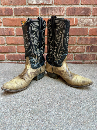 80’s Custom CFD Embroidered Tony Lama Exotic Cowboy Boots (Men’s 8.5/Women’s 10)